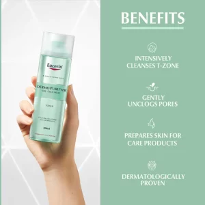 Eucerin Dermo Purifyer Oil Control Lactic Acid Toner For Blemish Prone Skin 200ml - Image 4