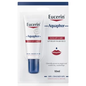 Eucerin Aquaphor SOS Lip Balm For Dry & Cracked Lip Repair 10ml