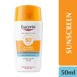 Eucerin Sun Face Hydro Protect SPF 50+ Ultra Light Fluid Sunscreen 50ml - Image 6