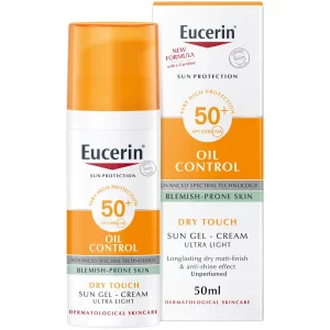 Eucerin Sun Oil Control SPF 50+ Sunscreen Gel Cream With Dry Touch & Anti-Shine Effect 50ml
