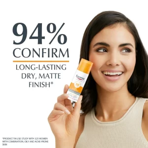 Eucerin Sun Oil Control SPF 50+ Sunscreen Gel Cream With Dry Touch & Anti-Shine Effect 50ml - Image 5