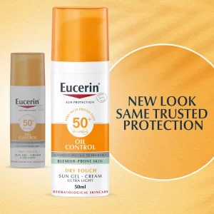 Eucerin Sun Oil Control SPF 50+ Sunscreen Gel Cream With Dry Touch & Anti-Shine Effect 50ml - Image 2
