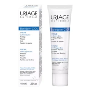 Uriage Bariederm Cica Repairing Cream With Copper & Zinc For Irritated & Sensitive Skin 40ml