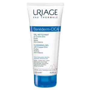 Uriage Bariederm Cica Cleansing Gel With Copper & Zinc For Weak & Irritated Skin 200ml