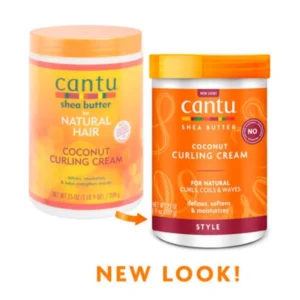 Cantu Natural Hair Shea Butter Sulfate & Paraben Free Coconut Curling Cream 709g - Image 2