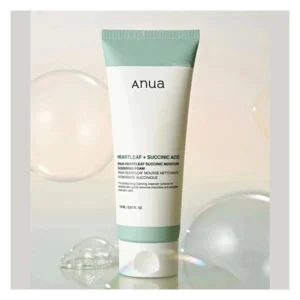 Anua Heartleaf + Succinic Acid Moisture Cleansing Foam 150ml - Image 2