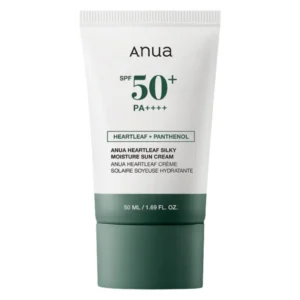 Anua Heartleaf Silky Moisture SP50+ PA++++ Sun Cream 50ml