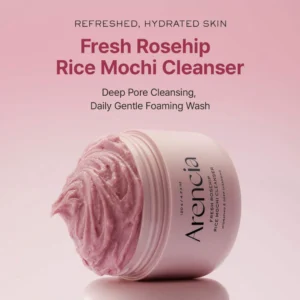 Arencia Fresh Rosehip Rice Mochi Cleanser 120g - Image 2