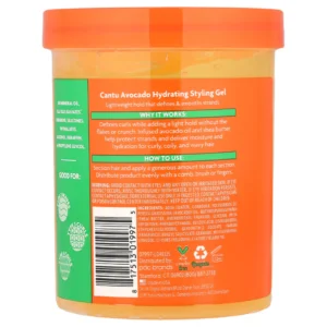 Cantu, Avocado Hydrating Styling Gel, 18.5 oz (524 g) - Image 2