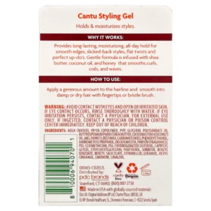 Cantu, For Kids, Styling Gel, For Curls, Coils & Waves, 2.25 oz (64 g) - Image 3