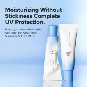 Beauty of Joseon Relief Sun Aqua-Fresh Sunscreen Rice + Panthenol SPF 50+ PA++++ Lightweight Daily UV Protector for Acne-Prone Sensitive Skin Korean skincare for Men and Women 50ml - Image 2