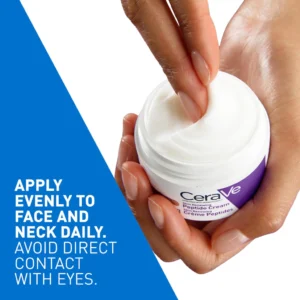 CeraVe Skin Renewing Night Cream | Niacinamide, Peptide Complex, and Hyaluronic Acid Moisturizer for Face | 1.7 Ounce - Image 4