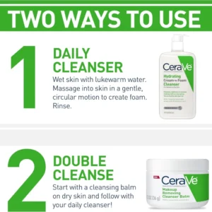 CeraVe Hydrating Cream-to-Foam Cleanse 473ml - Image 3